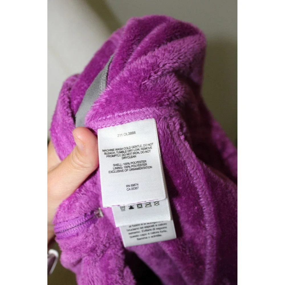 Mountain Hardwear Monkey Woman Fleece Jacket Purple Full Zip OL3866 Medium